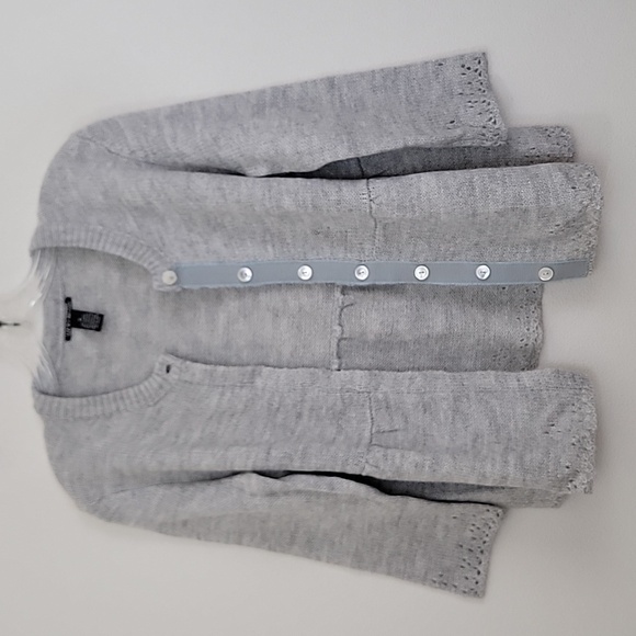 Lucky Brand Gray Cardigan Sweater M - Picture 4 of 16